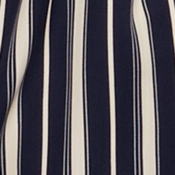 Smocked High Waisted Striped Palazzo Pants