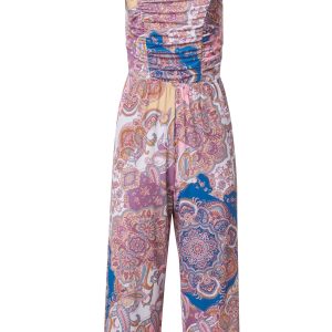 Paisley Print Jumpsuit - Pink Multi - Image 5