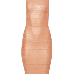 Bandage Mini Dress - Rose Gold - Image 5