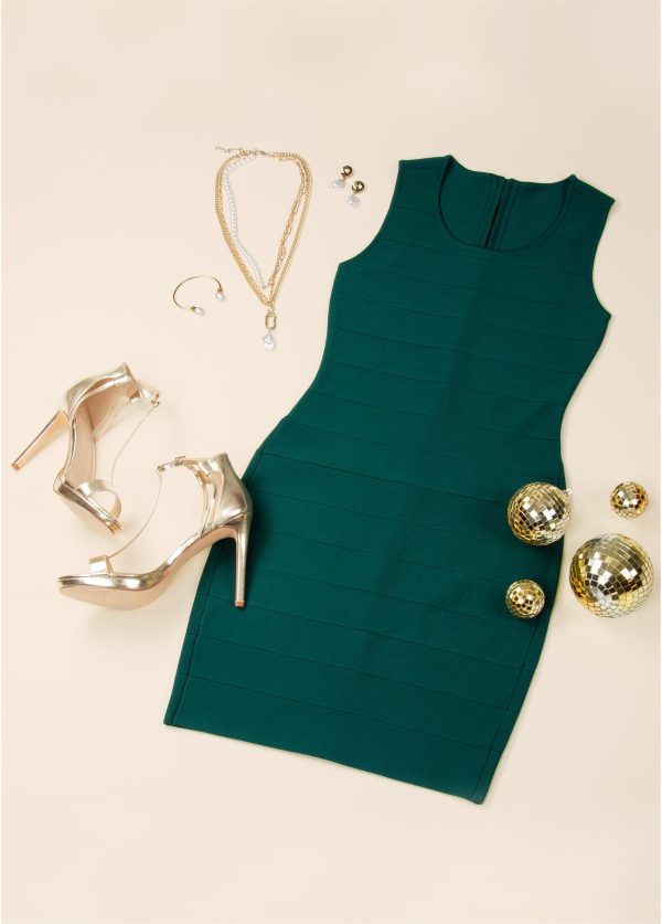 Bandage Mini Dress - Green