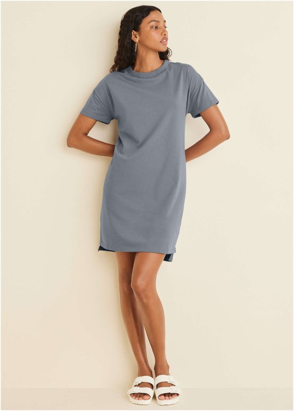 T-Shirt Dress - Seafog