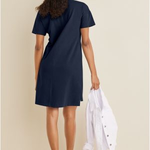 T-Shirt Dress - Navy - Image 2