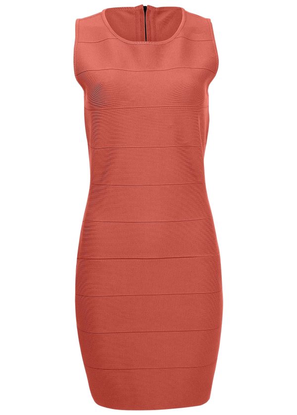 Mini Bandage Dress - Burnt Orange