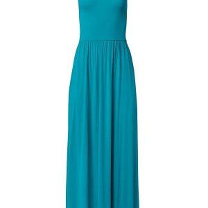 High Neck Maxi Dress - Teal - Image 3