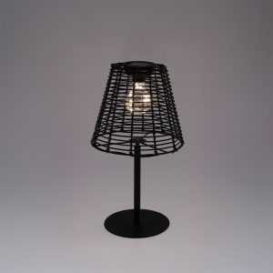 Solcelle bordlampe sort H33 cm - Image 3