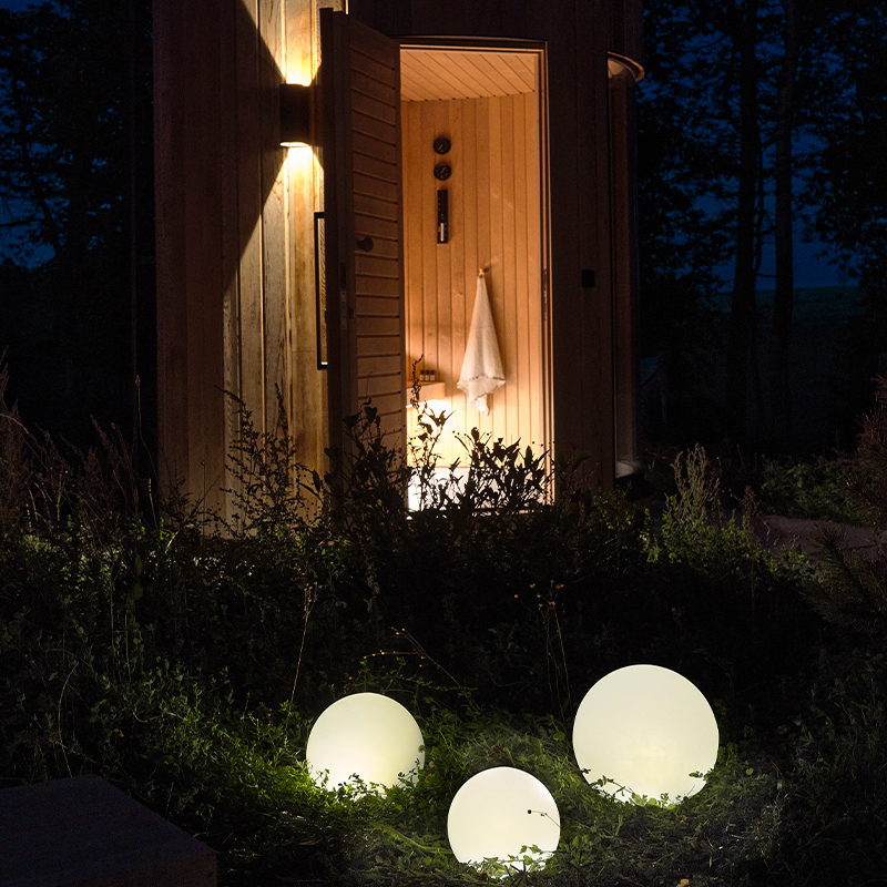 Villa Collection Maane LED lampe m. solar hvid 30x28 cm - Image 7