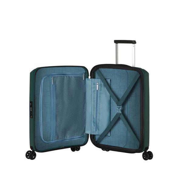 American Tourister AeroStep Spinner kabinekuffert 55 dark forest