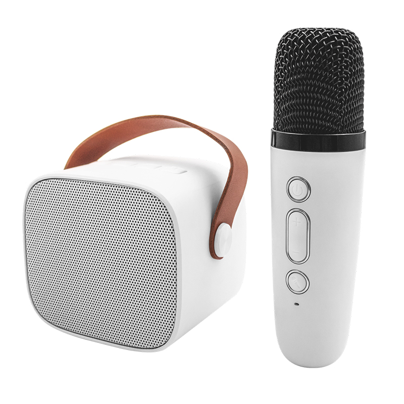 United SPK2458 bluetooth h?jtaler med karaoke mikrofon hvid - Image 1