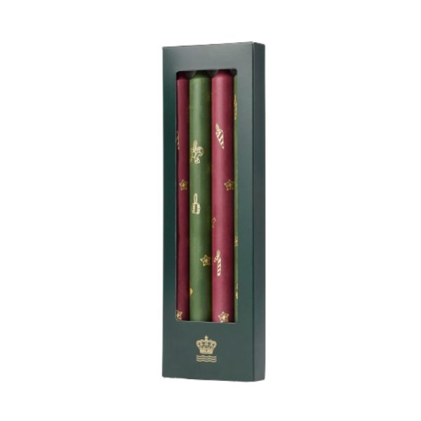 Royal Copenhagen Stjerne Riflet Jul lys 4 stk.