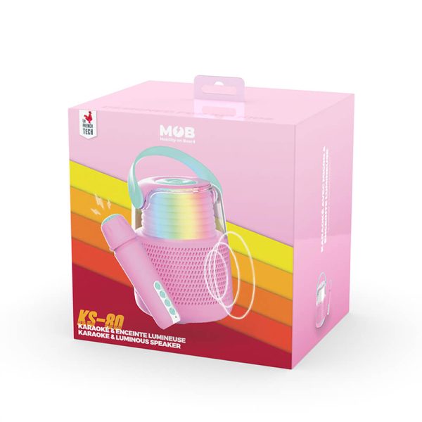 MOBILITY ON BOARD Mobility On Board karaoke h?jtTaler KS-80 LED pink